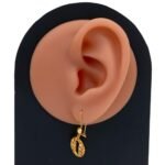 حلق ذهب عيار 21 الوزن 2.11 جرام