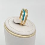 ⁦خاتم ذهب عيار 18 الوزن 3.66 جرام⁩ - الصورة ⁦3⁩