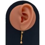 حلق ذهب عيار 21 الوزن 1.72 جرام