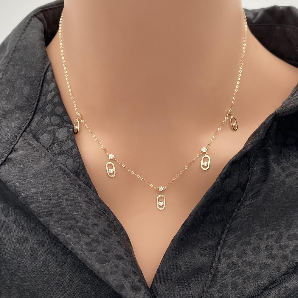 عقد ذهب عيار 18 الوزن 1.21 جرام عقد ذهب عيار 18 الوزن 1.21 جرام