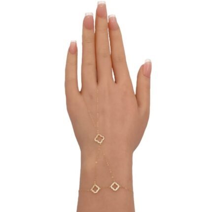 كف ذهب عيار 18 الوزن 0.93 جرام