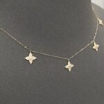 ⁦عقد شوكر ذهب عيار 18 الوزن 1.29 جرام⁩ - الصورة ⁦3⁩