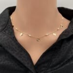 عقد ذهب عيار 18 الوزن 3.29 جرام