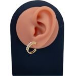 حلق ذهب عيار 18 الوزن 3.80 جرام