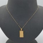 ⁦عقد سبيكة ذهب عيار 21 وزن 3.45 جرام أصليه 100% الاكثر مبيعاً⁩ - الصورة ⁦3⁩