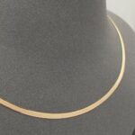 ⁦عقد فلات ذهب عيار 18 الوزن 6.59 جرام⁩ - الصورة ⁦2⁩