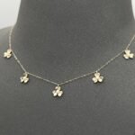 ⁦عقد تشوكر  ذهب عيار 18 الوزن 1.46 جرام⁩ - الصورة ⁦3⁩