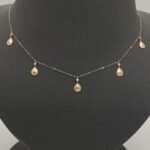⁦عقد ذهب عيار 18 وزن 1.56 جرام تصميم فاخر⁩ - الصورة ⁦4⁩