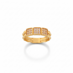 ⁦خاتم ذهب عيار 21 الوزن 3.14 جرام⁩ - الصورة ⁦2⁩