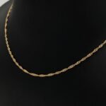 ⁦سلسال ذهب عيار 18 الوزن 0.78 جرام⁩ - الصورة ⁦3⁩