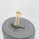 ⁦خاتم ذهب عيار 18 الوزن 2.29 جرام⁩ - الصورة ⁦3⁩