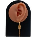 حلق ذهب عيار 21 الوزن 2.65 جرام