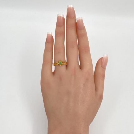 خاتم ذهب عيار 21 الوزن 2.15 جرام