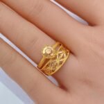 ⁦توينز ذهب عيار 21 -M5031⁩ - الصورة ⁦2⁩