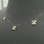 ⁦عقد تشوكر ذهب عيار 18 الوزن 1.19 جرام⁩ - الصورة ⁦2⁩