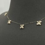 ⁦عقد تشوكر ذهب عيار 18 الوزن 1.78 جرام⁩ - الصورة ⁦3⁩