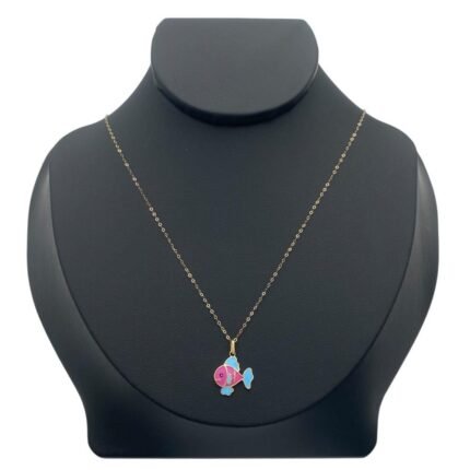 عقد اطفال ذهب عيار 18 الوزن 0.75 جرام