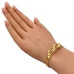 أسوارة هيفاء ذهب عيار 18 الوزن 6.12 جرام