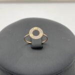 ⁦طقم ذهب دورين عيار 18 وزن 3.49 جم تصميم دائري فريد⁩ - الصورة ⁦5⁩