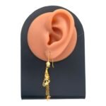 حلق ذهب عيار 21 الوزن 2.98 جرام