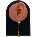 حلق ذهب عيار 21 الوزن 1.82 جرام