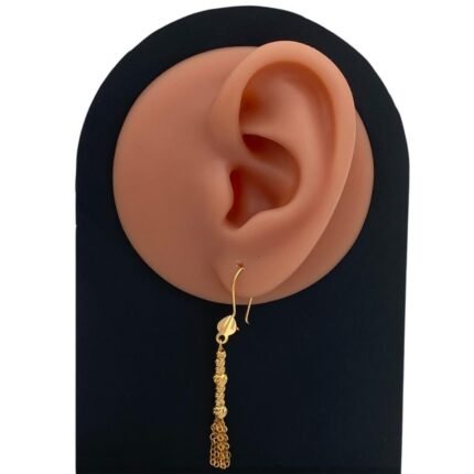 حلق ذهب عيار 21 الوزن 2.17 جرام