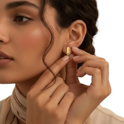 حلق طبي ذهب عيار 21 الوزن 0.27 جرام