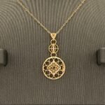 ⁦نصف طقم ذهب عيار 21 الوزن 3 جرام⁩ - الصورة ⁦4⁩