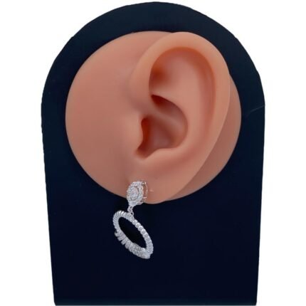 حلق ذهب عيار 18 الوزن 4.84 جرام