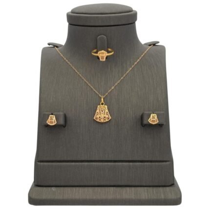 نصف طقم ذهب عيار 21 الوزن 3.34 جرام