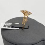 ⁦حلق ذهب عيار 21 الوزن 1.61 جرام⁩ - الصورة ⁦2⁩