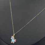 ⁦عقد اطفال ذهب عيار 18 الوزن 0.79 جرام⁩ - الصورة ⁦2⁩