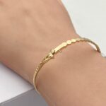 ⁦اسواره واقف ذهب عيار 18 الوزن 5 جرام⁩ - الصورة ⁦3⁩