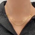 عقد ذهب عيار 18 الوزن 1.99 جرام