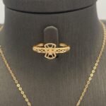 ⁦نصف طقم ذهب عيار 21 وزن 4.20 جرام لمظهر أنثوي راقٍ⁩ - الصورة ⁦2⁩