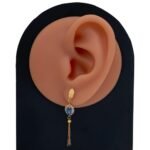 حلق ذهب عيار 21 الوزن 1.84 جرام