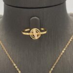 ⁦نصف طقم ذهب عيار 21 الوزن 4.46 جرام⁩ - الصورة ⁦3⁩