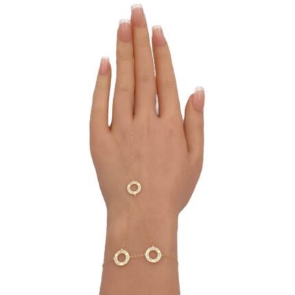 كف ذهب عيار 18 الوزن 1.32 جرام