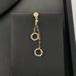 ⁦طقم ذهب عيار 18 وزن 9.36 جم تصميم كرات الليزر متألقة ولامعة⁩ - الصورة ⁦6⁩