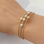 ⁦أسوارة هيفاء ذهب عيار 18 الوزن  5.14 جرام⁩ - الصورة ⁦2⁩