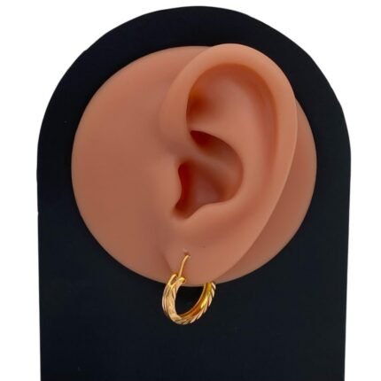 حلق ذهب عيار 21 الوزن 2.08 جرام