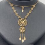 ⁦طقم ذهب كامل عيار 21 وزن 8.75 جم بلمسة أنثوية ناعمة⁩ - الصورة ⁦6⁩