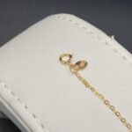 ⁦اسواره ذهب عيار 21 وزن 1.71 جرام طول 18.50 سم تصميم سلاسل وكرات لامعة⁩ - الصورة ⁦2⁩