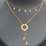 ⁦طقم ذهب عيار 21 وزن 2.82 جرام لمسة أنيقة⁩ - الصورة ⁦5⁩