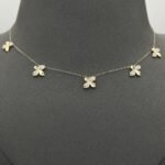 ⁦عقد تشوكر ذهب عيار 18 الوزن 1.78 جرام⁩ - الصورة ⁦5⁩