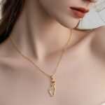 عقد ذهب عيار 18 وزن 1.10 جرام أناقة خاصة