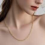 عقد ذهب عيار 18 الوزن 4.24 جرام