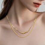 عقد ذهب عيار 18 الوزن 1.93 جرام