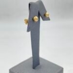 ⁦حلق ذهب عيار 18 الوزن 1.25 جرام⁩ - الصورة ⁦3⁩