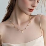 عقد ذهب عيار 18 وزن 1.18 جرام لمسة أنثوية